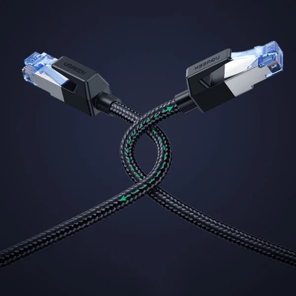 Ugreen NW153 Ethernet RJ45 Cat8 Cable Copper Core 1.5m - Blackeng