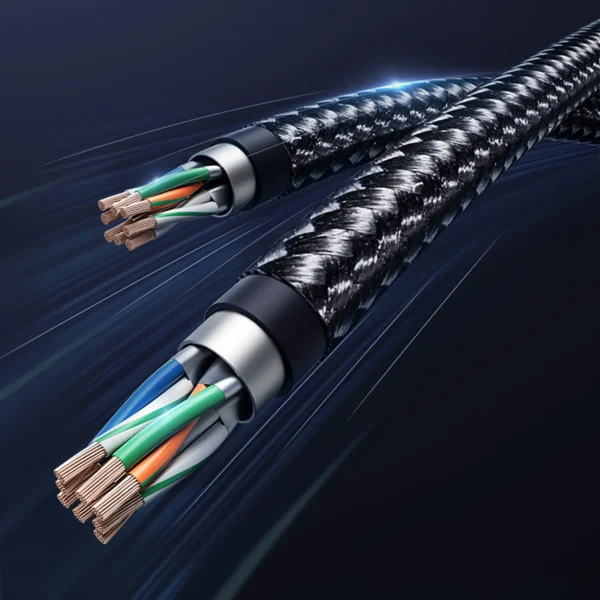 Ugreen NW153 Ethernet RJ45 Cat8 Cable Copper Core 1.5m - Blackeng
