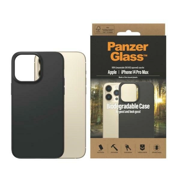 PanzerGlass Biodegradable Case for iPhone 14 Pro Max - blackeng