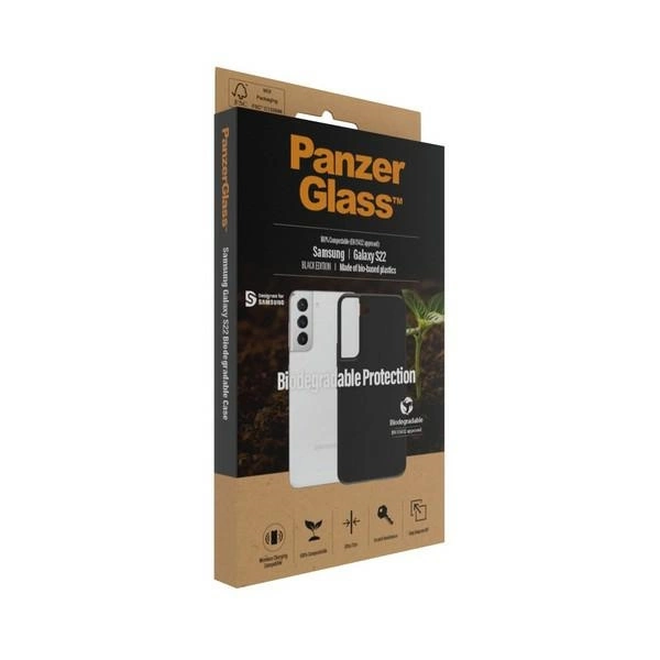PanzerGlass Biodegradable Case for Samsung Galaxy S22 - blackeng
