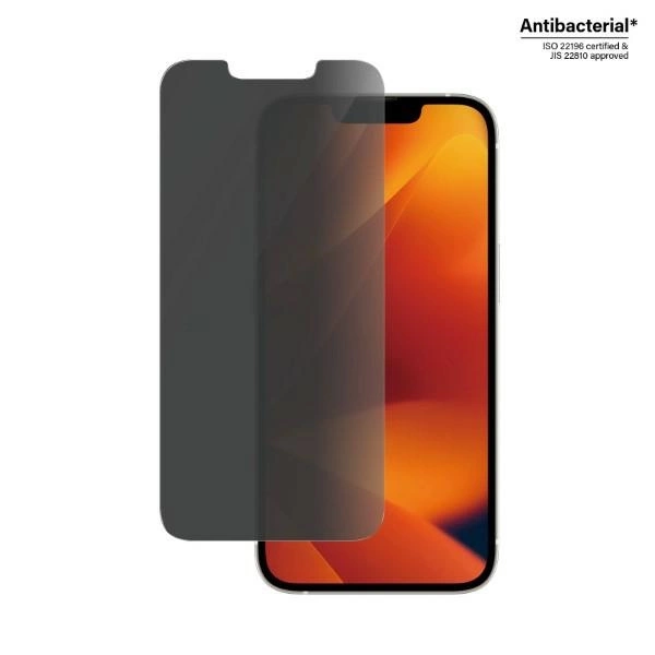 PanzerGlass Classic Fit Privacy Antibacterial Glass for iPhone 14/13 Pro/13eng