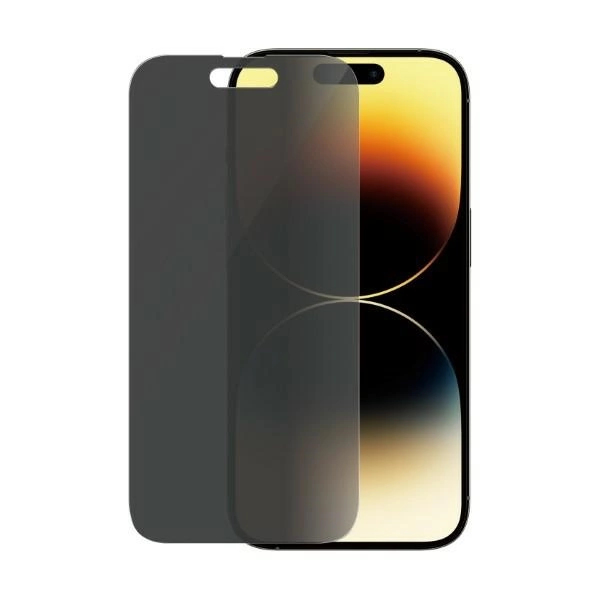 PanzerGlass Classic Fit antibacterial privacy glass for iPhone 14 Proeng