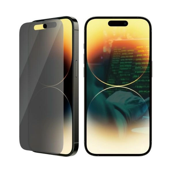 PanzerGlass Classic Fit antibacterial privacy glass for iPhone 14 Proeng
