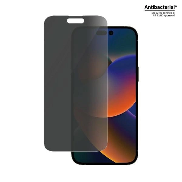 PanzerGlass Classic Fit antibacterial privacy glass for iPhone 14 Pro Maxeng