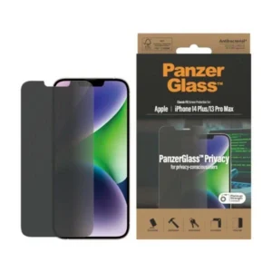 PanzerGlass Classic Fit Privacy Antibacterial Glass for iPhone 14 Plus/13 Pro Maxeng