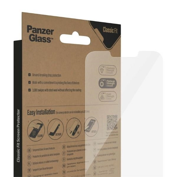 PanzerGlass Classic Fit antibacterial glass for iPhone 14 Plus / 13 Pro Maxeng