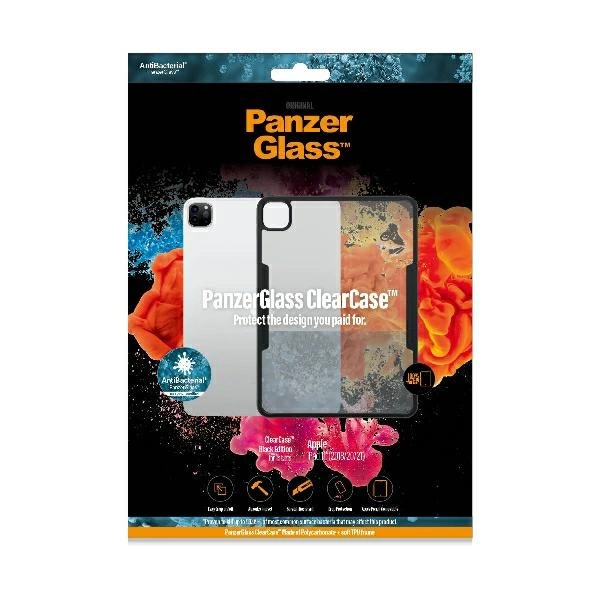 PanzerGlass ClearCase antibacterial case for iPad Pro 11" 2018 / 2020 / 2021 - transparent and blackeng