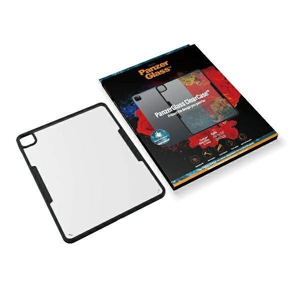 PanzerGlass ClearCase antibacterial case for iPad Pro 12.9" 2018 / 2020 / 2021 - transparent and blackeng