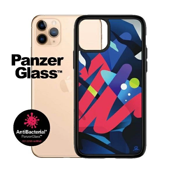 PanzerGlass ClearCase antibacterial Mikael B Limited Artist Edition case for iPhone 11 Pro Max - multicoloredeng