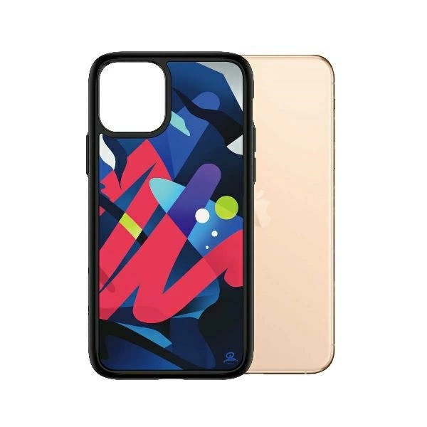 PanzerGlass ClearCase antibacterial Mikael B Limited Artist Edition case for iPhone 11 Pro Max - multicoloredeng