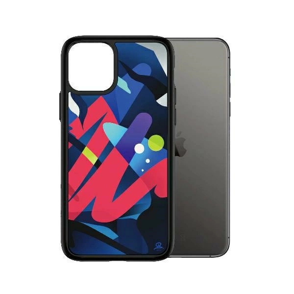 PanzerGlass ClearCase antibacterial Mikael B Limited Artist Edition case for iPhone 11 Pro - multicoloreng