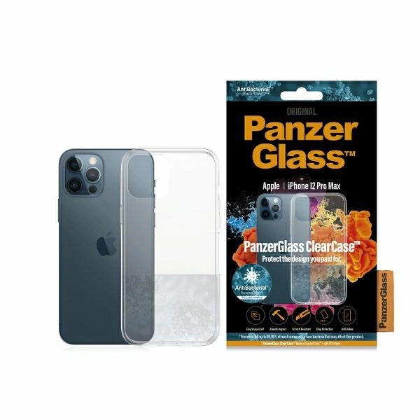 PanzerGlass ClearCase antibacterial case for iPhone 12 Pro Max - transparenteng