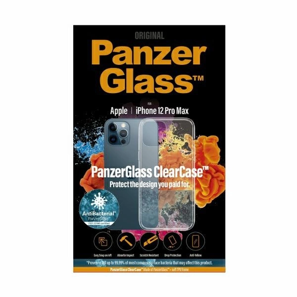 PanzerGlass ClearCase antibacterial case for iPhone 12 Pro Max - transparenteng