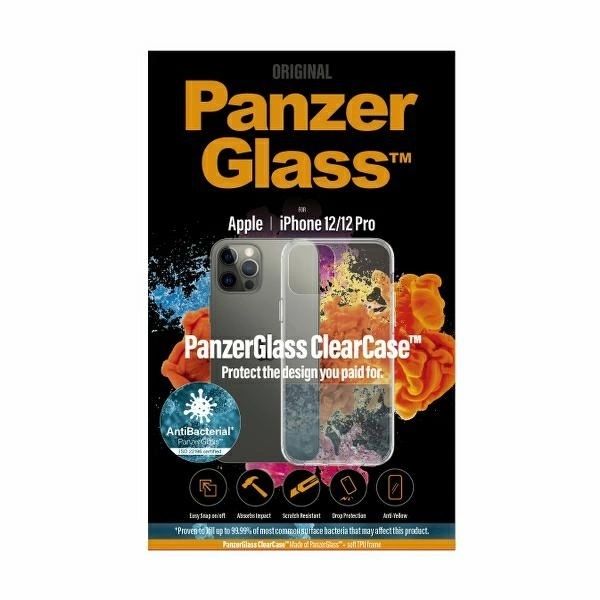 PanzerGlass ClearCase antibacterial case for iPhone 12 / 12 Pro - transparenteng