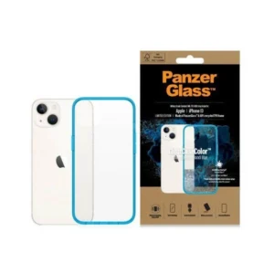 PanzerGlass ClearCase antibacterial case with Military Grade certificate for iPhone 13 / 14 / 15 - transparent blueeng