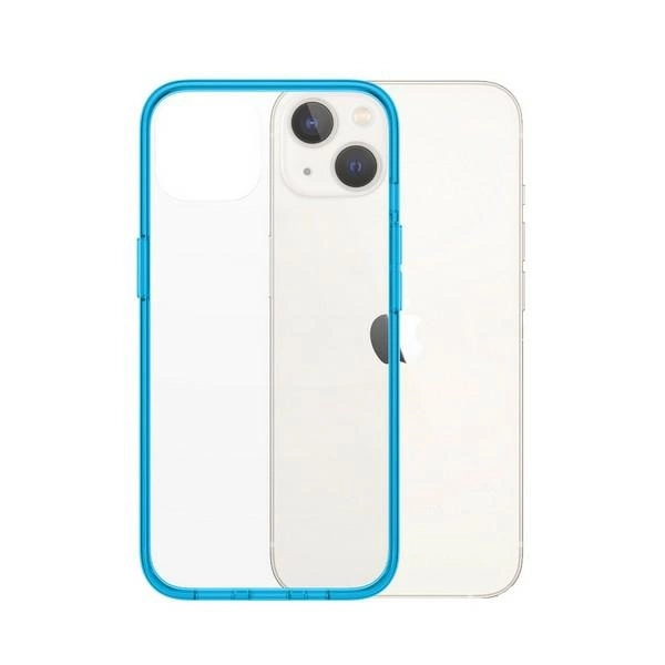 PanzerGlass ClearCase antibacterial case with Military Grade certificate for iPhone 13 / 14 / 15 - transparent blueeng