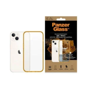 PanzerGlass ClearCase antibacterial case with Military Grade certificate for iPhone 13 / 14 / 15 - transparent yelloweng