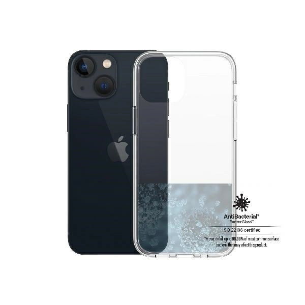 PanzerGlass ClearCase antibacterial case with Military Grade certificate for iPhone 13 mini - transparenteng