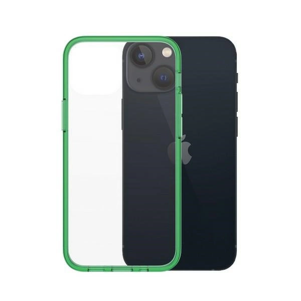 PanzerGlass ClearCase antibacterial Military Grade certified case for iPhone 13 mini - transparent greeneng