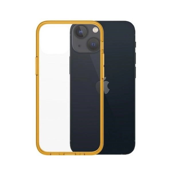 PanzerGlass ClearCase Antibacterial Military Grade Certified Case for iPhone 13 Mini - Transparent Yelloweng