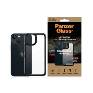 PanzerGlass ClearCase antibacterial Military Grade certified case for iPhone 13 mini - transparent and blackeng