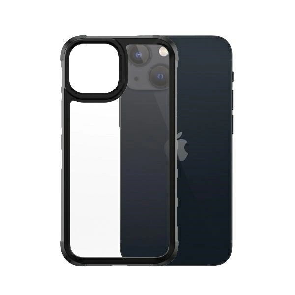 PanzerGlass ClearCase antibacterial Military Grade certified case for iPhone 13 mini - transparent and blackeng