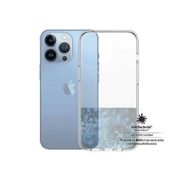 PanzerGlass ClearCase antibacterial Military Grade certified case for iPhone 13 Pro - transparenteng