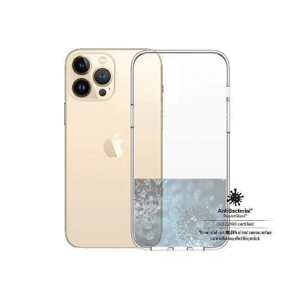 PanzerGlass ClearCase antibacterial Military Grade certified case for iPhone 13 Pro Max - transparenteng