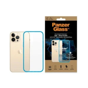 PanzerGlass ClearCase Antibacterial Military Grade Certified Case for iPhone 13 Pro Max - Transparent Blueeng