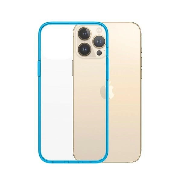 PanzerGlass ClearCase Antibacterial Military Grade Certified Case for iPhone 13 Pro Max - Transparent Blueeng