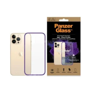 PanzerGlass ClearCase antibacterial Military Grade certified case for iPhone 13 Pro Max - transparent purpleeng