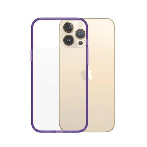 PanzerGlass ClearCase antibacterial Military Grade certified case for iPhone 13 Pro Max - transparent purpleeng