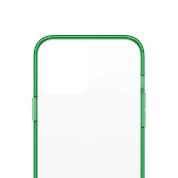 PanzerGlass ClearCase Antibacterial Military Grade Certified Case for iPhone 13 Pro Max - Transparent Greeneng