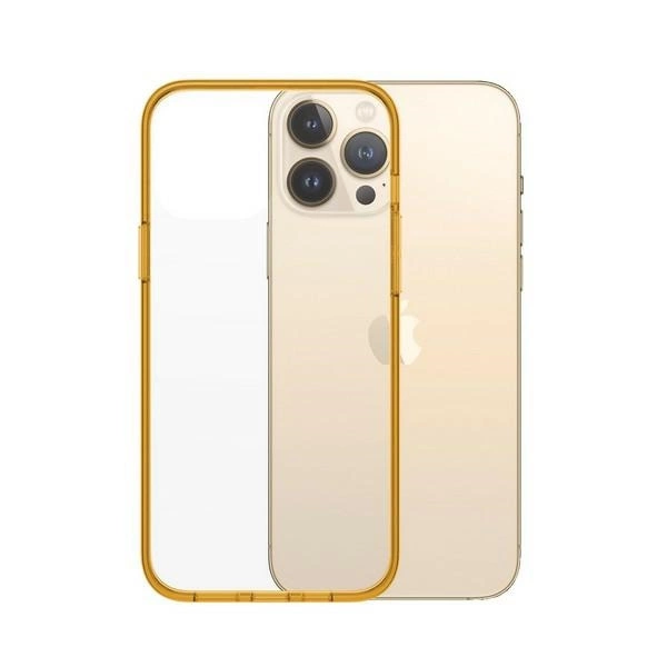 PanzerGlass ClearCase Antibacterial Military Grade Certified Case for iPhone 13 Pro Max - Transparent Yelloweng