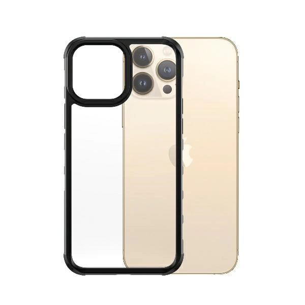 PanzerGlass ClearCase antibacterial Military Grade certified case for iPhone 13 Pro Max - transparent and blackeng