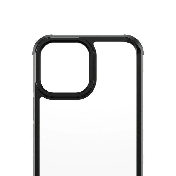 PanzerGlass ClearCase antibacterial Military Grade certified case for iPhone 13 Pro Max - transparent and blackeng