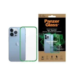 PanzerGlass ClearCase Antibacterial Military Grade Certified Case for iPhone 13 Pro - Transparent Greeneng