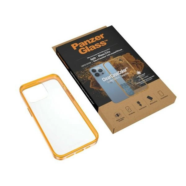 PanzerGlass ClearCase Antibacterial Military Grade Certified Case for iPhone 13 Pro - Transparent Yelloweng