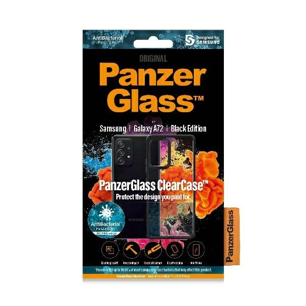 PanzerGlass ClearCase case for Samsung Galaxy A72 - transparent and blackeng