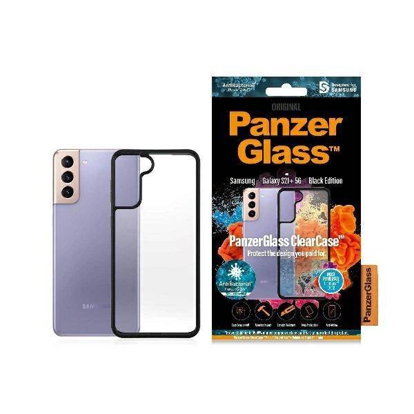 PanzerGlass ClearCase case for Samsung Galaxy S21+ - transparent and blackeng