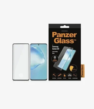 PanzerGlass Curved Super+ tempered glass for Samsung S20 - with black frameeng