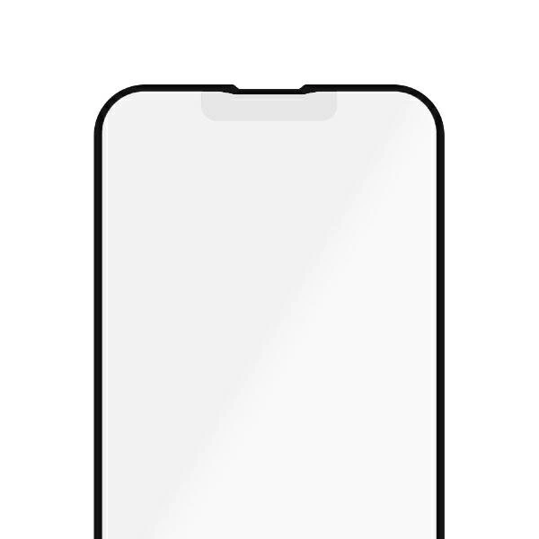 PanzerGlass E2E Microfracture Antibacterial Glass with Glare Filter for iPhone 13 / 13 Pro - with Black Frameeng