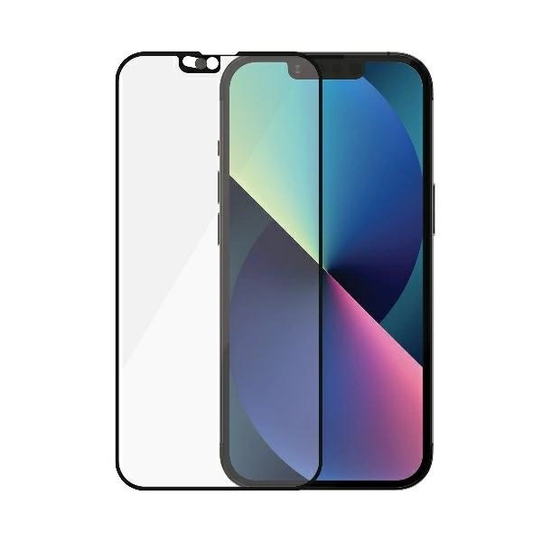 PanzerGlass E2E Microfracture Antibacterial Glass with Camera Protector for iPhone 13 / 13 Pro - with Black Frameeng