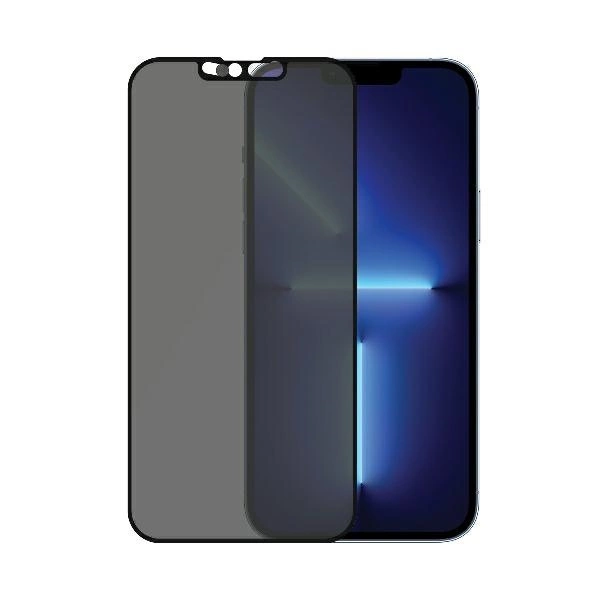 PanzerGlass E2E Microfracture Antibacterial Privacy Glass with Camera Protector for iPhone 13 Pro Max - With Black Frameeng