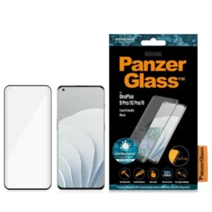 PanzerGlass E2E Microfracture antibacterial glass on OnePlus 9 Pro / 10 Pro / 11 - with black frameeng
