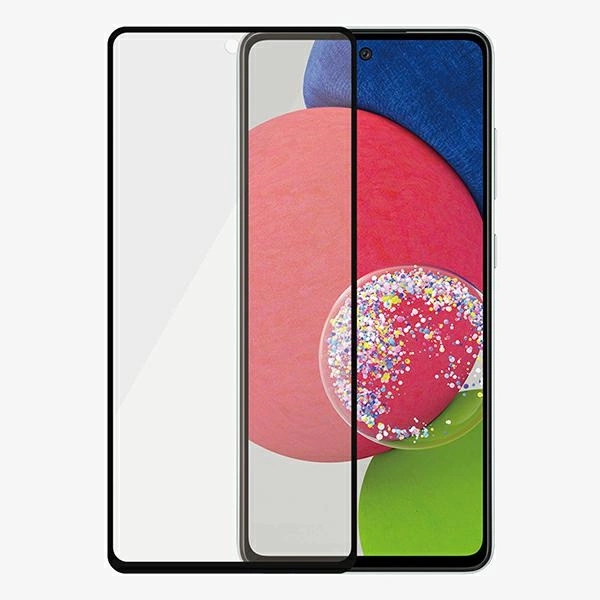 167655_4 PanzerGlass E2E Microfracture antibacterial glass for Samsung Galaxy A52 / A52 5G / A53 5G - with black frameeng