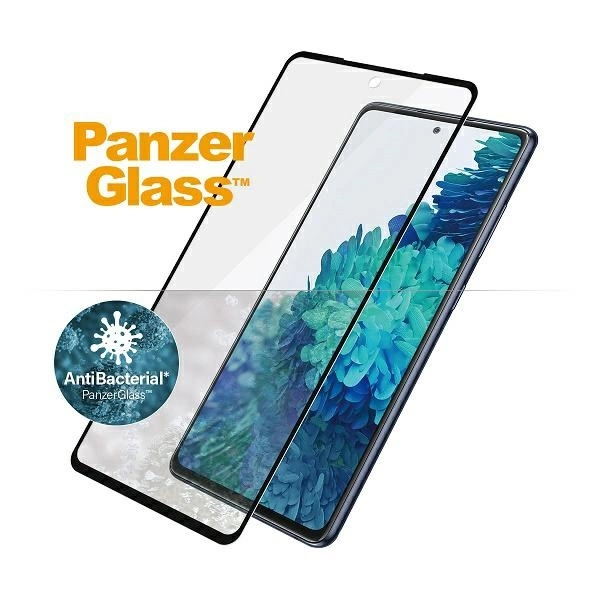 PanzerGlass E2E Microfracture antibacterial glass for Samsung Galaxy S20 FE - with black frameeng