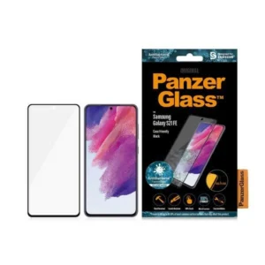 PanzerGlass E2E Microfracture antibacterial glass for Samsung Galaxy S21 FE - with black frameeng