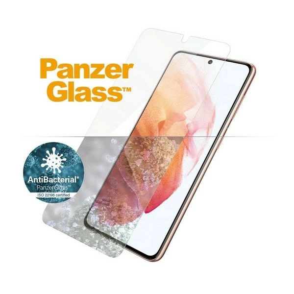 167660_4 PanzerGlass E2E Microfracture antibacterial glass for Samsung Galaxy S21 - with black frameeng