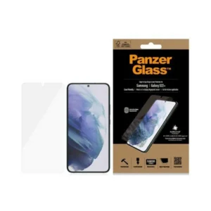PanzerGlass E2E Microfracture antibacterial glass for Samsung Galaxy S22+ - with black frameeng